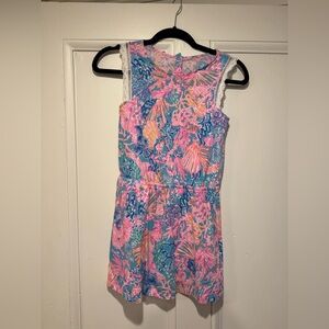 Lilly Pulitzer Pink Blue Multi Floral Print Top